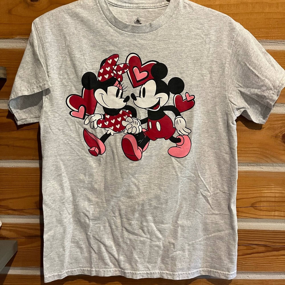 Disney Mickey and Minnie Gray T-Shirt